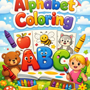 Alphabet Coloring By Silver Sparkle Kids
