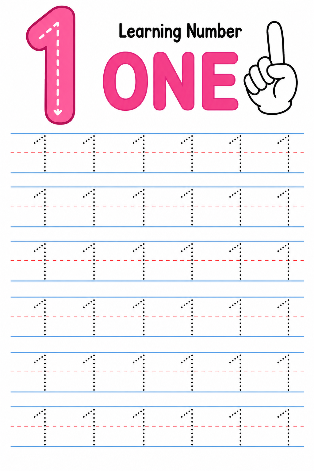 Count With Me 1 to 10 | Number Writing Practice PDF for Preschool & Kindergarten
