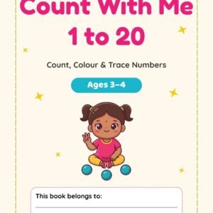 Count With Me 1–20 counting workbook for kids ages 3–4